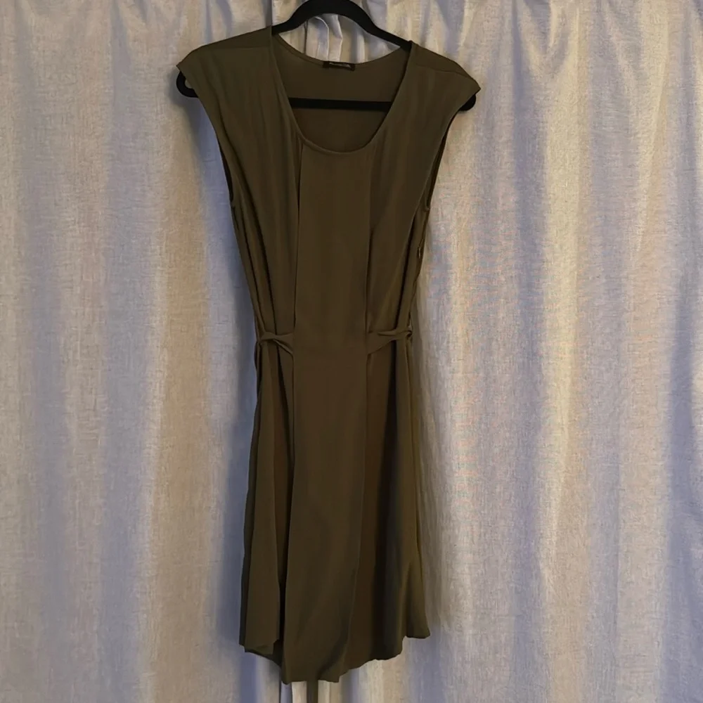 massimo dutti mini dress Massimo Dutti Navy Shimmer Mini Dress | Metallic Tweed Style | Short Sleeve Shift | Elegant French Fit | Retro 60s Vibe | Size S